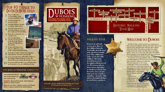 10  TOP THINGS TO DO IN DUBOIS A R EA