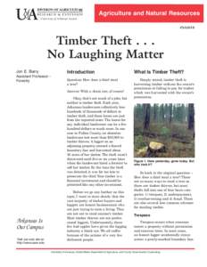 Timber Theft - No Laughing Matter - FSA5018