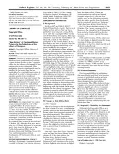 Federal Register / Vol. 69, No[removed]Thursday, February 26, [removed]Rules and Regulations Dated: January 28, 2004. Gerald M. Swanson, Captain, U.S. Coast Guard, Captain of the Port, San Francisco Bay, California. [FR Doc.