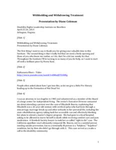 2 - Diane Coleman, DRLIB Presentation - revised format