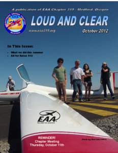 Loud and Clear 1  In This Issue:  