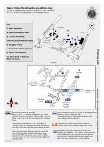 Essex Police Headquarters location map  RO AD  P.O. Box 2, Headquarters, Springfield, Chelmsford, Essex. CM2 6DA