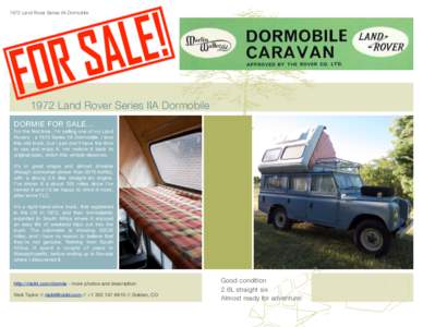 Land Rover / Bedford Dormobile / Rover Company / Transport / British brands / Off-road vehicles