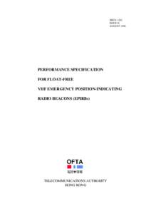 HKTA 1262 ISSUE 01 AUGUST 1998 PERFORMANCE SPECIFICATION FOR FLOAT-FREE