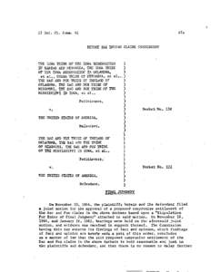 15 Ind. C l . Comm. 42  B E F O E TIIE INDIAN CLADS COMMISSION TEE IOWA TRIBE O F TfE IOUA RESERVlrTIOE IN W T S A S AND NEBRASKA, THE IOWA TRIBE