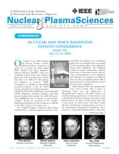 Plasma physics / Institute of Electrical and Electronics Engineers / IEEE Nuclear and Plasma Sciences Society / Engineering / Physics / Science / International nongovernmental organizations / Professional associations / Standards organizations