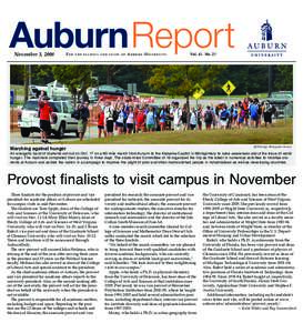 AuburnReport November 3, 2008 For  t h e f a c u l t y a n d s t a ff o f