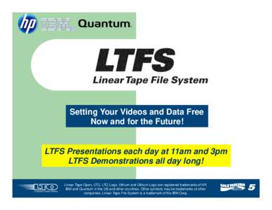 LTO LTFS Presentation IBC 2012