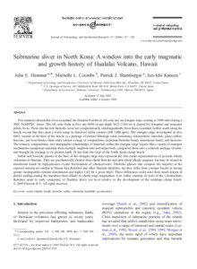 Journal of Volcanology and Geothermal Research[removed] – 188 www.elsevier.com/locate/jvolgeores