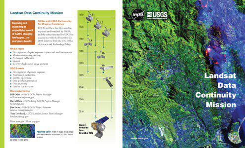 Landsat Data Continuity Mission Improving and expanding an