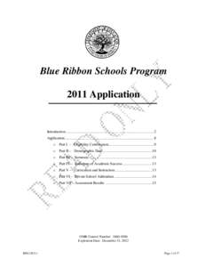 Application: [removed], Blue Ribbon Schools Program (PDF)