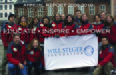 ANNUAL REPORT 2009–2010  EDUCATE • INSPIRE • EMPOWER WIND CHANGE