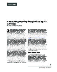 Allison L. Baer  Constructing Meaning through Visual Spatial Activities: An ALAN Grant Research Project