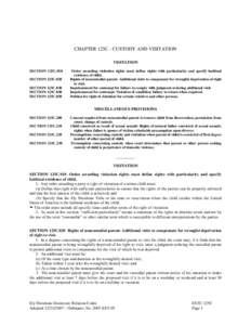 Nevada Revised Statutes: Chapter 125C