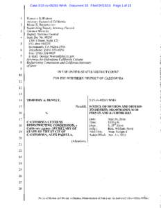 Case 3:15-cvWHA Document 33 FiledPage 1 ofKAMALA D. HARRIS