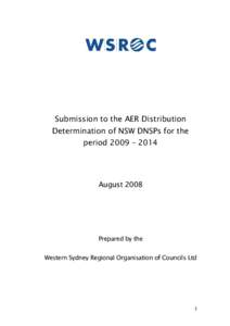 Full Submission to the AER Review of DNSP in NSW