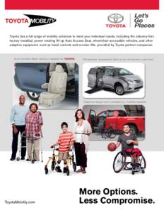 Wheelchairs / Minivans / Toyota Sienna / Pickup trucks / Toyota / Wheelchair accessible van / Taxicab / Wheelchair lift / Transport / Private transport / Land transport