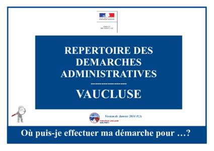 (Version de SeptembreVersion de SeptembreREPERTOIRE DES DEMARCHES ADMINISTRATIVES -----------------