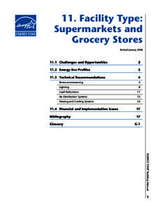 Energy Star Building Upgrade Manual Facility Type: Supermarkets and Grocery Stores Chapter 11