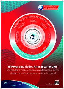 El Programa de los Años Intermedios Una excelente preparación para la educación superior y la participación activa en una sociedad global www.ibo.org © International Baccalaureate Organization 2013