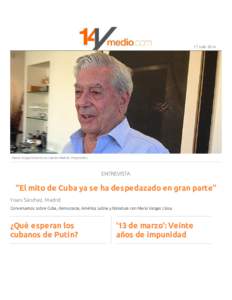 17 Julio[removed]Mario Vargas Llosa en su casa de Madrid. (14ymedio) ENTREVISTA