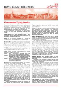 Hong Kong Fact Sheets - Government Flying Service