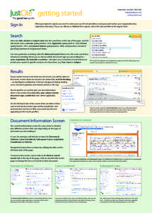 Help Desk +[removed]8100 [removed] www.justcite.com getting started Sign In