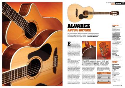 acoustic guitar  £335 review Alvarez