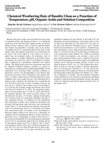 Goldschmidt 2000 September 3rd–8th, 2000 Oxford, UK. Journal of Conference Abstracts Volume 5(2), 443