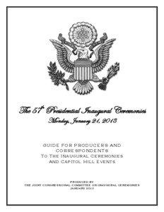 th  The 57 Presidential Inaugural Ceremonies