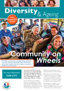 Diversity& Ageing Free Community Buses!  Community on