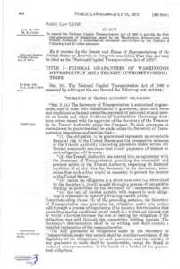 Government / Article One of the Constitution of Georgia / United States / Administration / Investor Protection and Securities Reform Act / Article One of the United States Constitution / Social Security / Washington Metropolitan Area Transit Authority