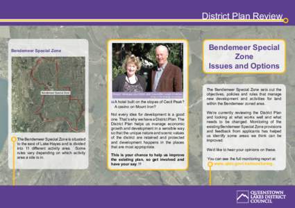 District Plan Review Bendemeer Special Zone Issues and Options  Bendemeer Special Zone