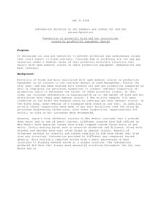 JAN[removed]Information Bulletin To All Federal and Indian Oil and Gas Lessee/Operators Prevention of potential bird and bat mortalities caused by production equipment design