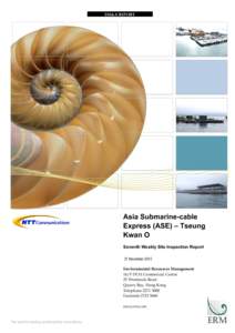 EM&A REPORT  Asia Submarine-cable Express (ASE) – Tseung Kwan O Seventh Weekly Site Inspection Report
