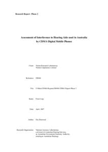 Hearing aid / Otology / Multiplexing / Code division multiple access / Technology / Microphone / Medicine / Perception / Assistive technology / Radio resource management / Hearing