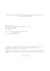 Crime / Restorative justice / Law enforcement / Penology / Retributive justice / Sentence / John Braithwaite / Criminal justice / Howard Zehr / Justice / Ethics / Criminology