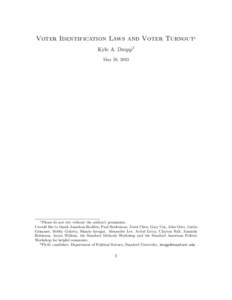 Voter ID laws / Help America Vote Act / Voter database / Voter turnout / Crawford v. Marion County Election Board / Early voting / Absentee ballot / Voter file / Voter suppression / Elections / Politics / Government