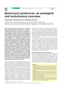 Review  TRENDS in Ecology and Evolution Vol.19 No.7 July 2004