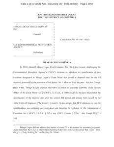 Case 1:10-cv[removed]ABJ Document 107 Filed[removed]Page 1 of 50  UNITED STATES DISTRICT COURT FOR THE DISTRICT OF COLUMBIA ____________________________________ )