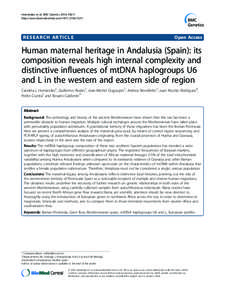 Biology / Population genetics / Genetic genealogy / Classical genetics / Haplogroup U / Haplogroup / Macro-haplogroup L / Human Y-chromosome DNA haplogroup / Canarian people / Genetics / Human evolution / Recent single origin hypothesis