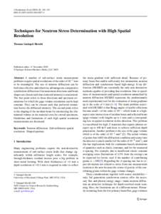 Diffraction / Spectroscopy / Optics / Neutron diffraction / Diffractometer / X-ray crystal truncation rod / Monochromator / Diffraction topography / Open-pool Australian lightwater reactor / Scientific method / Physics / Science