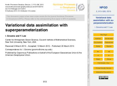 Estimation theory / Linear filters / Covariance and correlation / Data assimilation / Kalman filter / Variance / Covariance / Sample mean and sample covariance / Normal distribution / Statistics / Control theory / Bayesian statistics