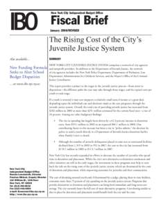 IBO  New York City Independent Budget Office Fiscal Brief January 2008/REVISED