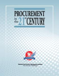 National Food Service Management Institute The University of Mississippi 	  N AT I O N A L F O O D S E R V I C E M A N A G E M E N T I N S T I T U T E