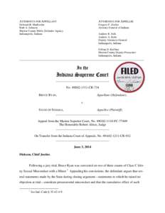 ATTORNEYS FOR APPELLANT  ATTORNEYS FOR APPELLEE Deborah B. Markisohn Ruth A. Johnson