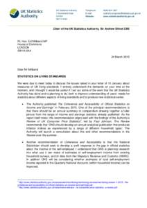 Letter from Sir Andrew Dilnot to Rt. Hon. Ed Miliband MP