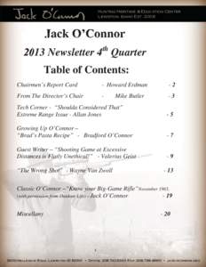 JackoConnor-Newsletter-4thQuarter-2013.indd