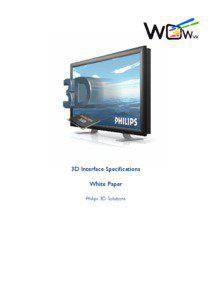 3D Interface Specifications White Paper Philips 3D Solutions