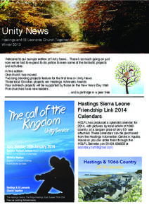 Unity News Hastings and St Leonards Church Together Winter 2013